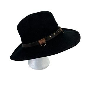 Tree Eagle Sante Fe Womens Fedora Hat Wool Felt Western Made In USA Size Medium